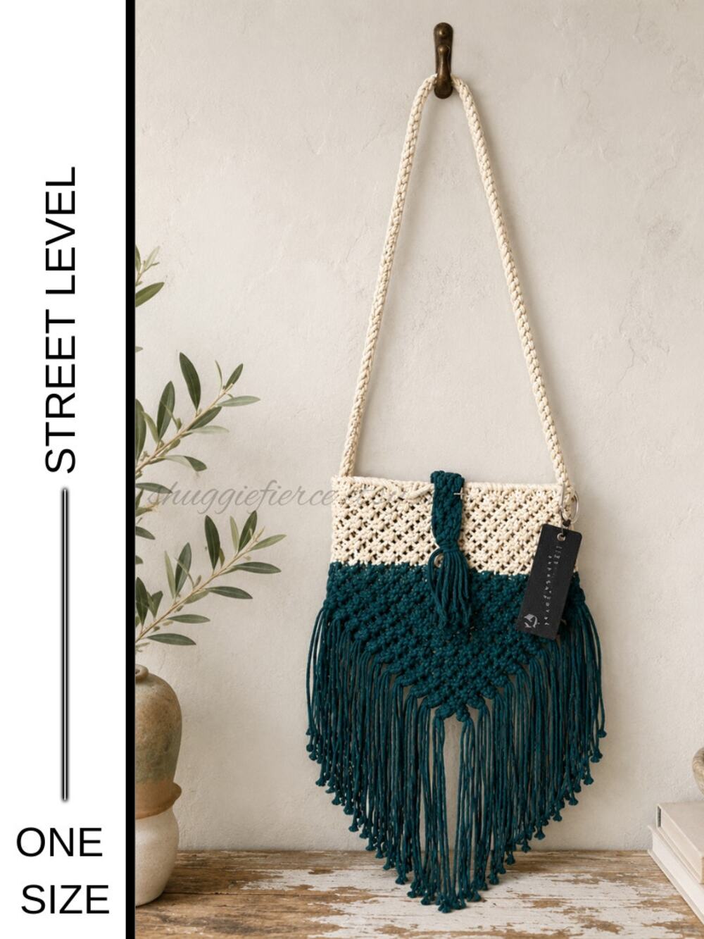 MSRP: $58 | ✨ Street Level Crochet Macramé Fringe Crossbody Handbag ✨